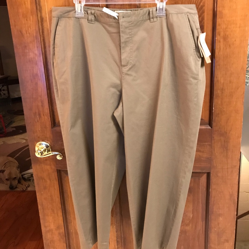 Coldwater Creek Tan Ankle Pants NWT